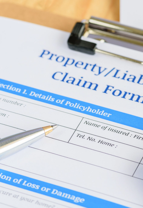 property and liability claim form